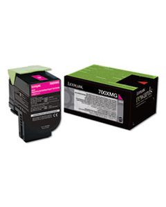 LEX70C0XMG 70C0XMG (700XMG) RETURN PROGRAM EXTRA HIGH-YIELD TONER, MAGENTA, TAA COMPLIANT