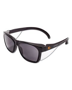 KCC49311 MAVERICK SAFETY GLASSES, BLACK, POLYCARBONATE FRAME, SMOKE LENS