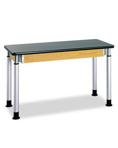 DVWP8302K ADJUSTABLE-HEIGHT TABLE, RECTANGULAR, 72W X 24D X 42H, BLACK