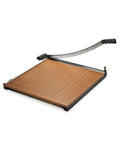 EPI26624 SQUARE COMMERCIAL GRADE WOOD BASE GUILLOTINE TRIMMER, 20 SHEETS, 24" X 24"
