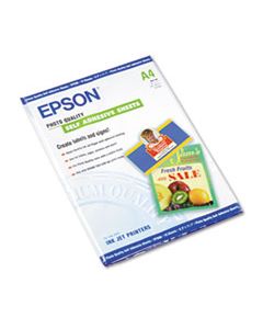 EPSS041106 PHOTO-QUALITY SELF ADHESIVE PAPER, 8.38 X 11.75, MATTE WHITE, 10/PACK