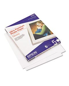 EPSS042175 ULTRA PREMIUM GLOSS PHOTO PAPER, 11.8 MIL, 8.5 X 11, BRIGHT WHITE, 50/PACK