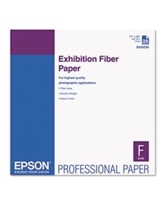 EPSS045039 EXHIBITION FIBER PAPER, 13 MIL, 17 X 22, WHITE, 25/PACK