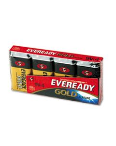 EVEA5224 GOLD 9V BATTERIES, 4/PACK