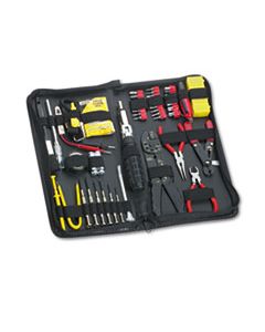 FEL49106 55-PIECE COMPUTER TOOL KIT IN BLACK VINYL ZIPPER CASE