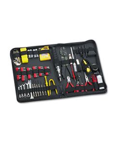 FEL49107 100-PIECE COMPUTER TOOL KIT IN BLACK VINYL ZIPPER CASE