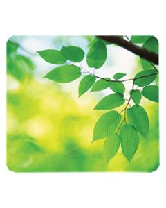 FEL5903801 RECYCLED MOUSE PAD, NONSKID BASE, 9 X 8 X 1/16, LEAVES