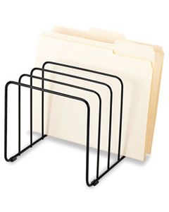 FEL72351 WIRE VERTICAL FILE, 5 SECTIONS, LETTER TO LEGAL SIZE FILES, 10.25" X 8" X 7.44", BLACK