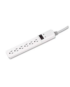 FEL99012 BASIC HOME/OFFICE SURGE PROTECTOR, 6 OUTLETS, 6 FT CORD, 450 JOULES, PLATINUM