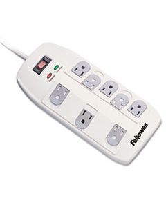 FEL99015 SUPERIOR WORKSTATION SURGE PROTECTOR, 8 OUTLETS, 6 FT CORD, 2160 JOULES