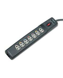 FEL99110 POWER GUARD SURGE PROTECTOR, 7 OUTLETS, 6 FT CORD, 1600 JOULES, GRAY