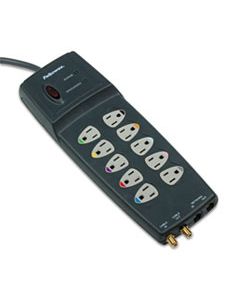 FEL99115 POWER GUARD SURGE PROTECTOR, 10 OUTLETS, 10 FT CORD, 3300 JOULES, GRAY