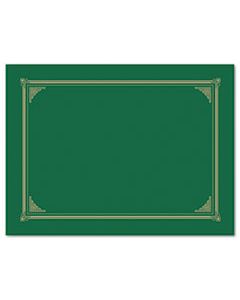 GEO47399 CERTIFICATE/DOCUMENT COVER, 12 1/2 X 9 3/4, GREEN, 6/PACK