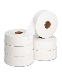 GPC13102 JUMBO ROLL BATH TISSUE, SEPTIC SAFE, 2 PLY, WHITE, 2000 FT, 6 ROLLS/CARTON