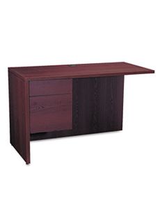 HON10516LNN 10500 SERIES L WORKSTATION RETURN, 3/4 HEIGHT LEFT PED, 48W X 24D, MAHOGANY