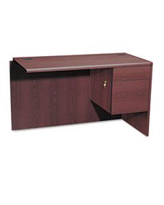 HON10715RNN 10700 "L" WORKSTATION RETURN, RIGHT 3/4 PEDESTAL, 48W X 24D X 29 1/2H, MAHOGANY