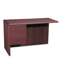 HON10716LNN 10700 "L" WORKSTATION RETURN, LEFT 3/4 PEDESTAL, 48W X 24D X 29 1/2H, MAHOGANY