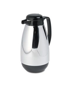 HORPM10CJ VACUUM GLASS LINED CHROME-PLATED CARAFE, 1L CAPACITY, BLACK TRIM