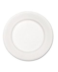 HUH21217 PAPER DINNERWARE, PLATE, 10 1/2" DIA, WHITE, 500/CARTON