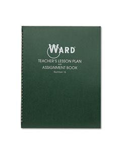 HUB16 LESSON PLAN BOOK, WIREBOUND, 6 CLASS PERIODS/DAY, 11 X 8-1/2, 100 PAGES, GREEN