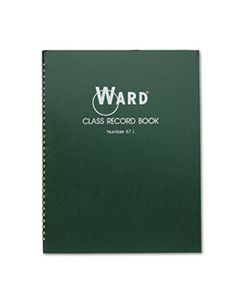 HUB67L CLASS RECORD BOOK, 38 STUDENTS, 6-7 WEEK GRADING, 11 X 8-1/2, GREEN