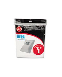 HVRAH10040 HEPA Y FILTRATION BAGS FOR HOOVER UPRIGHT CLEANERS, 2PK/EA