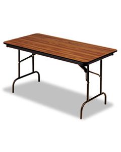 ICE55235 PREMIUM WOOD LAMINATE FOLDING TABLE, RECTANGULAR, 96W X 30D X 29H, OAK