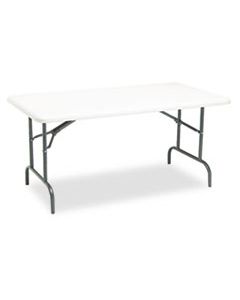 ICE65213 INDESTRUCTABLES TOO 1200 SERIES FOLDING TABLE, 60W X 30D X 29H, PLATINUM