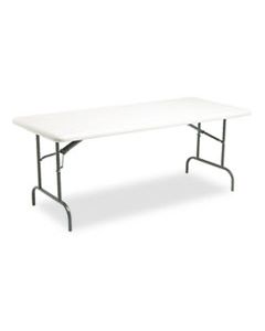 ICE65223 INDESTRUCTABLES TOO 1200 SERIES FOLDING TABLE, 72W X 30D X 29H, PLATINUM