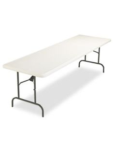 ICE65233 INDESTRUCTABLES TOO 1200 SERIES FOLDING TABLE, 96W X 30D X 29H, PLATINUM