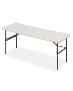 ICE65383 INDESTRUCTABLES TOO 1200 SERIES FOLDING TABLE, 72W X 24D X 29H, PLATINUM
