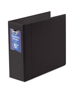 IDEFT07095 GAPLESS LOOP RING BINDER, 3 RINGS, 5" CAPACITY, 11 X 8.5, BLACK