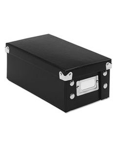 IDESNS01573 COLLAPSIBLE INDEX CARD FILE BOX, HOLDS 1,100 3 X 5 CARDS, BLACK