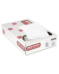 JAGH3860S INDUSTRIAL STRENGTH COMMERCIAL CAN LINERS FLAT PACK, 60 GAL, 16 MICRONS, 38" X 60", NATURAL, 100/CARTON