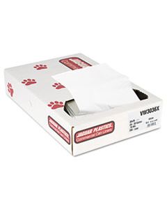 JAGVW3036X INDUSTRIAL STRENGTH LOW-DENSITY COMMERCIAL CAN LINERS, 30 GAL, 0.7 MIL, 30" X 36", WHITE, 200/CARTON