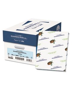 HAM103309CT COLORS PRINT PAPER, 20LB, 8.5 X 11, BLUE, 500 SHEETS/REAM, 10 REAMS/CARTON