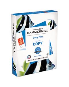 HAM105031 COPY PLUS PRINT PAPER, 92 BRIGHT, 3-HOLE, 20LB, 8.5 X 11, WHITE, 500/REAM