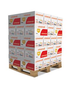 UNV21200PLT COPY PAPER, 92 BRIGHT, 20LB, 8.5 X 11, WHITE, 500 SHEETS/REAM, 10 REAMS/CARTON, 40 CARTONS/PALLET