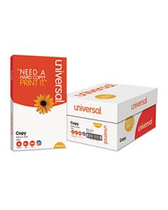 UNV24200 COPY PAPER, 92 BRIGHT, 20LB, 8.5 X 14, WHITE, 500 SHEETS/REAM, 10 REAMS/CARTON