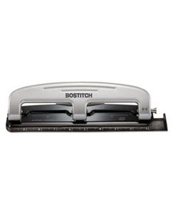 ACI2101 EZ SQUEEZE THREE-HOLE PUNCH, 12-SHEET CAPACITY, BLACK/SILVER