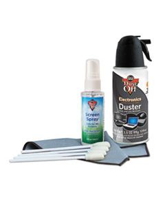 FALDCKB PREMIUM KEYBOARD CLEANING KIT, 50 ML BOTTLE, 5 1/4" X 7 1/2" CLOTH, 4 SWABS