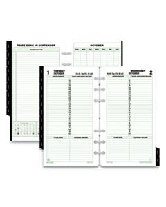 DTM12800 DATED ONE-PAGE-PER-DAY ORGANIZER REFILL, JANUARY-DECEMBER, 6 3/4 X 3 3/4 2023