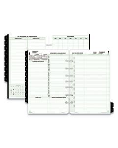 DTM92800 REFERENCE DATED TWO-PAGE-PER-DAY ORGANIZER REFILL, 8 1/2 X 5 1/2 2023
