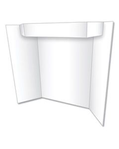 GEO27367B TOO COOL TRI-FOLD POSTER BOARD, 24 X 36, WHITE/WHITE