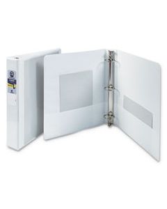 AVE21086 ECONOMY VIEW BINDER WITH ROUND RINGS , 3 RINGS, 1.5" CAPACITY, 11 X 8.5, WHITE