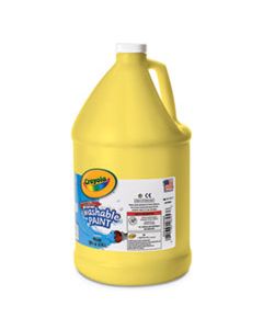 CYO542128034 WASHABLE PAINT, YELLOW, 1 GAL