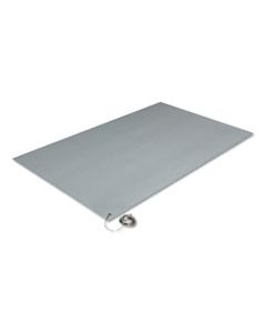 CWNZC0025GY ANTISTATIC COMFORT-KING MAT, SPONGE, 24 X 60, STEEL GRAY