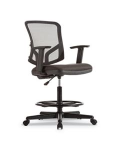 ALETE4617 EVERYDAY TASK STOOL, 29.5" SEAT HEIGHT, SUPPORTS UP TO 275 LBS., BLACK SEAT/BLACK BACK, BLACK BASE