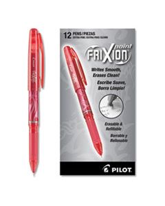 PIL31575 FRIXION POINT ERASABLE STICK GEL PEN, EXTRA-FINE 0.5MM, RED INK, RED BARREL