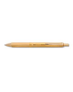 PENBL407XABX ENERGEL ALLOY RETRACTABLE GEL PEN, MEDIUM 0.7MM, BLACK INK, GOLD BARREL